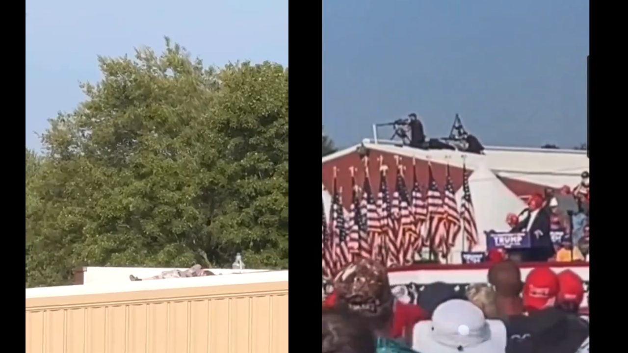 Watch: Trump shooter on roof, Secret Services snipers take aim at him