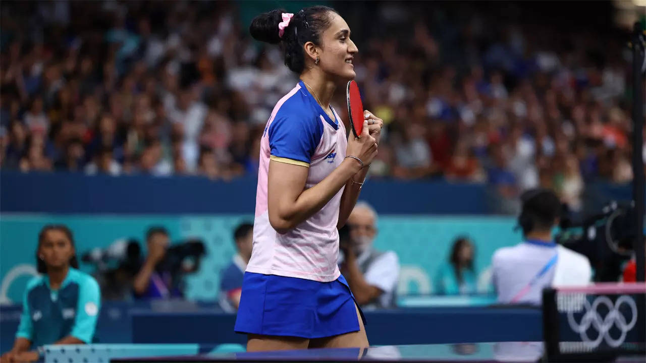 Manika first Indian TT player to reach last 16 in Olympics