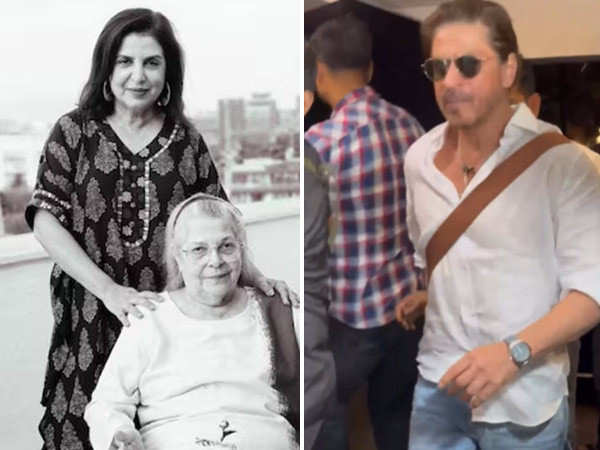 Shah Rukh Khan at Sajid Khanâs home post the latterâs motherâs demise
