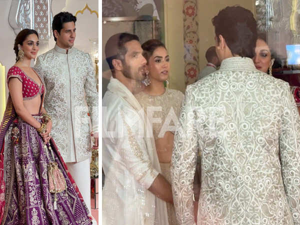 Sidharth-Kiara and Shahid-Mira attend Anant-Radhikas wedding