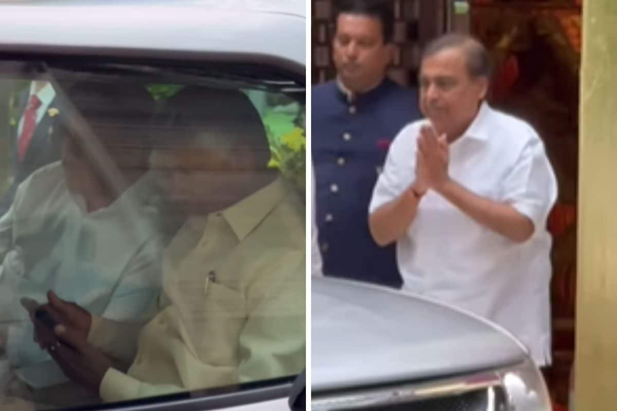 Anant-Radhika Wedding Festivities: Mukesh Ambani Sees Off Andhra CM Chandrababu Naidu