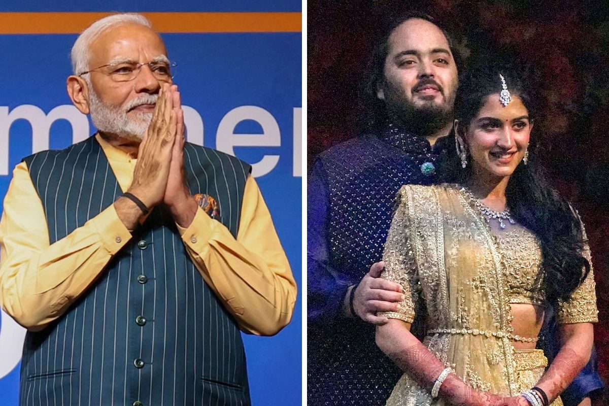 PM Narendra Modi Attends Anant Ambani-Radhika Merchant’s Shubh Aashirwad In Mumbai