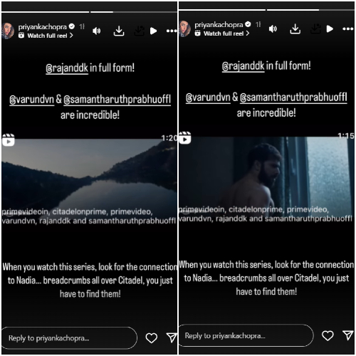 Priyanka Chopra teases Nadia ‘breadcrumbs’ in Citadel: Honey Bunny; calls Varun Dhawan, Samantha Ruth Prabhu in teaser ‘incredible’