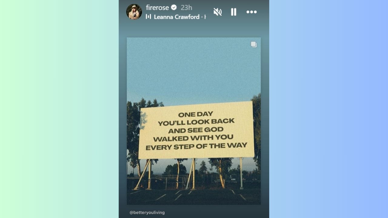 ‘One Day You’ll…’: Firerose Posts Motivational Quote Amid Ongoing Divorce From Billy Ray Cyrus