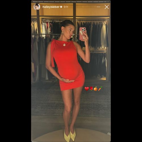 Mom-To-Be Hailey Bieber Flaunts Baby Bump In New PIC Wearing Chic Red Dress; See Here
