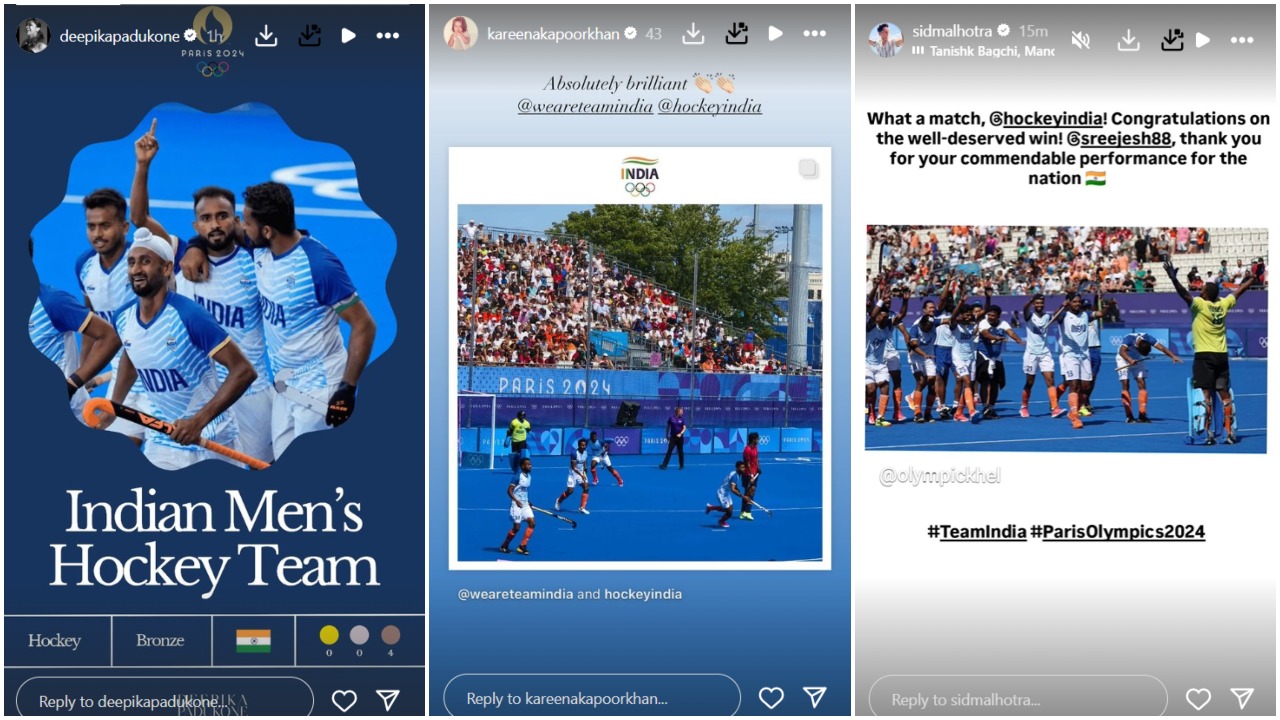 Paris Olympics 2024: PM Narendra Modi, Deepika Padukone, Kareena Kapoor Khan and more congratulate Indian Hockey team for winning bronze medal