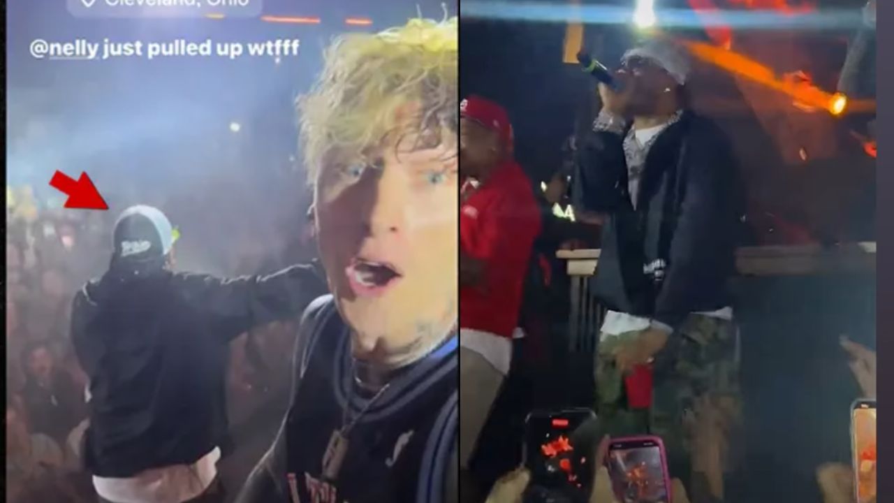 ‘I Should’ve Worn My All Whites’: Machine Gun Kelly Turns Into The Most Excited Fan Over Nelly’s Appearance At His Concert