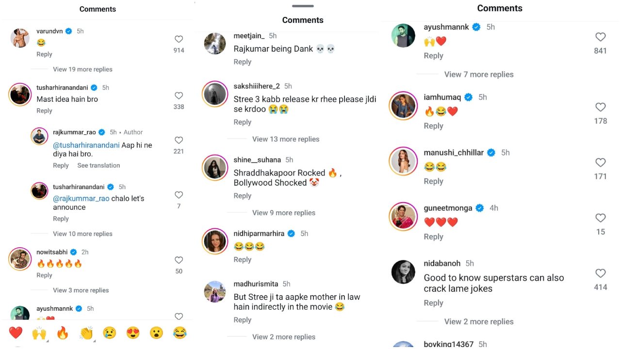 Rajkummar Rao drops hilarious ‘When Stree meets Srikanth’ PIC and fans can’t stop laughing; Varun Dhawan, Ayushmann Khurrana react