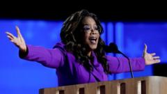Oprah makes surprise appearance at Democratic convention