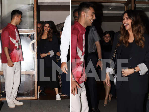 Pics: Deepika Padukone steps out for dinner with family and Lakshya Sen