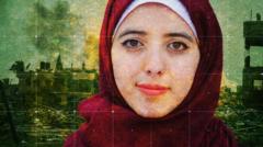 ‘Still alive’ – graduate Asmaa’s texts to BBC from the ruins of Gaza