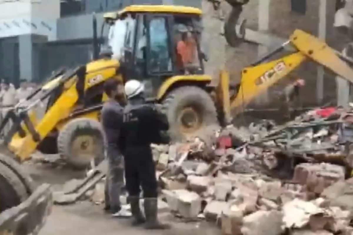 Portion Of Building Collapses In Delhi’s Jahangirpuri, Several Feared Trapped Beneath Rubble