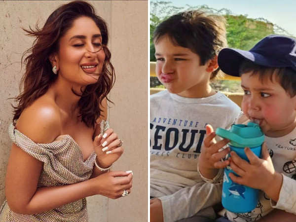 Kareena Kapoor Khan shares a fun peek into Taimur and Jehs brotherly bond