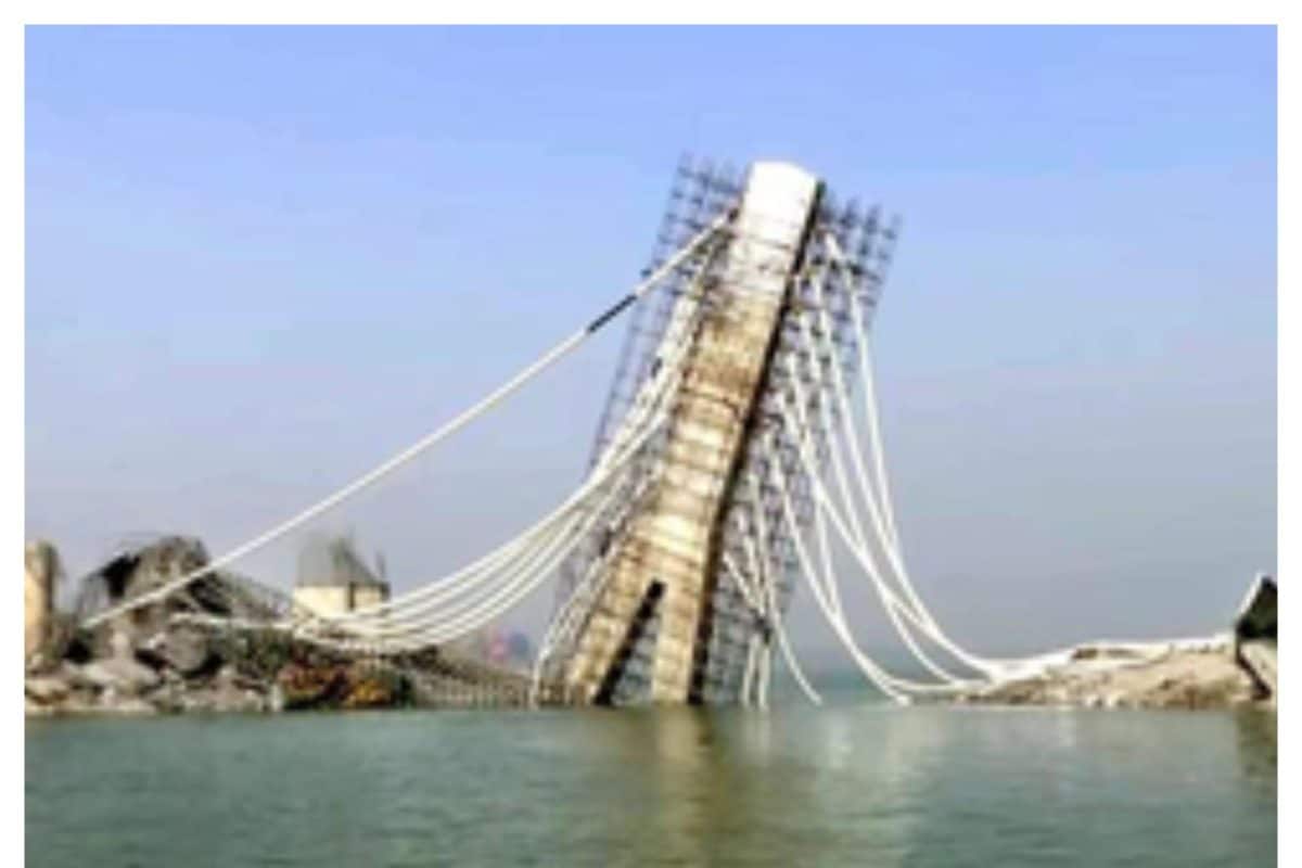 Section of Bihar’s Under Construction Sultanganj-Aguwani Ghat Bridge Falls Into Ganga Yet Again