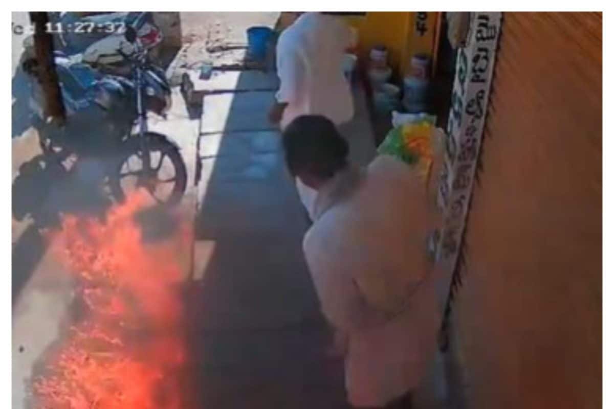 Caught On Cam | Andhra Man’s Beedi Break Leads To Blazing Fire, Several Shops Get Damaged