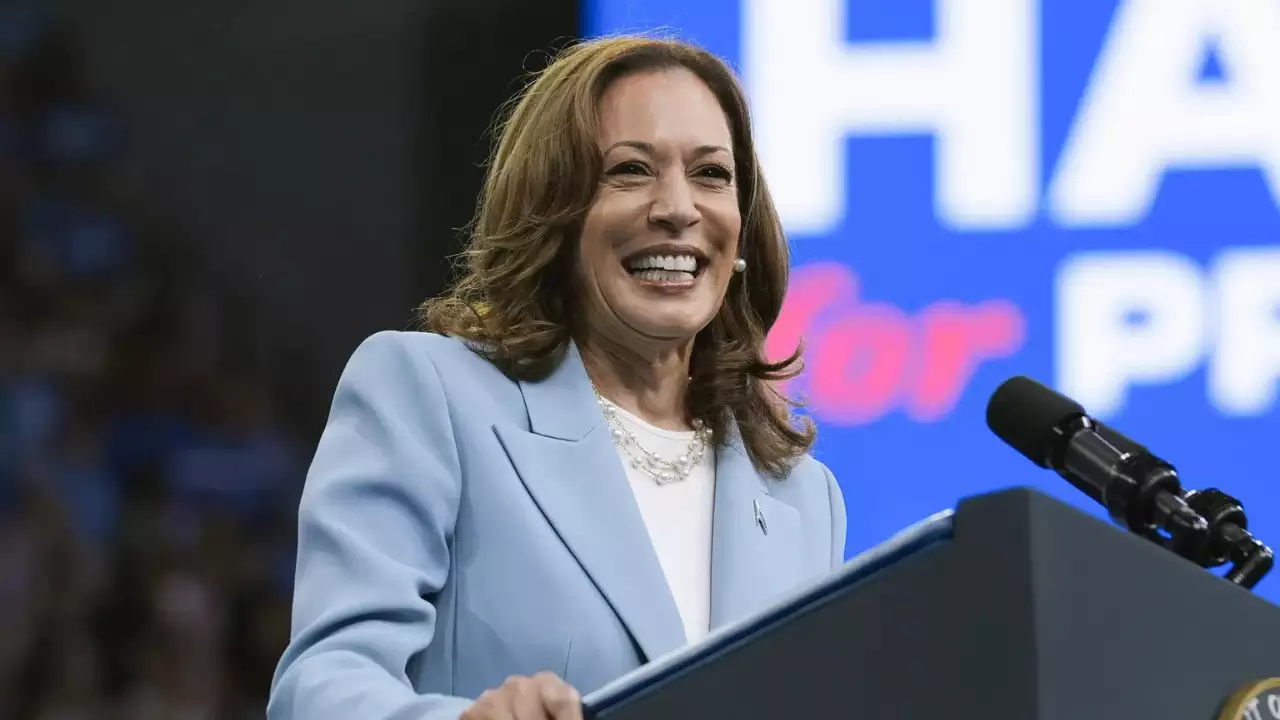 Kamala Harris secures enough delegate votes to be Democrat presidential nominee