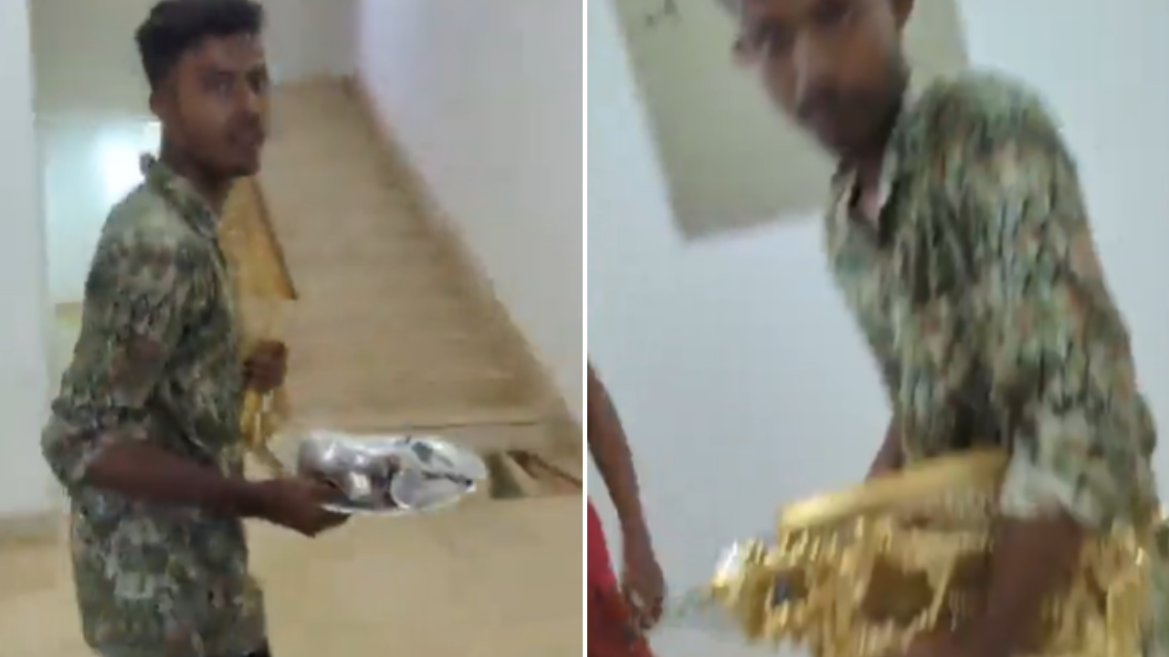 Watch: Protesters steal utensils, rugs from Sheikh Hasina’s home