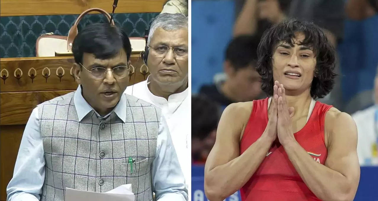 Vinesh was 100g overweight, have lodged strong protest: Sports minister in LS