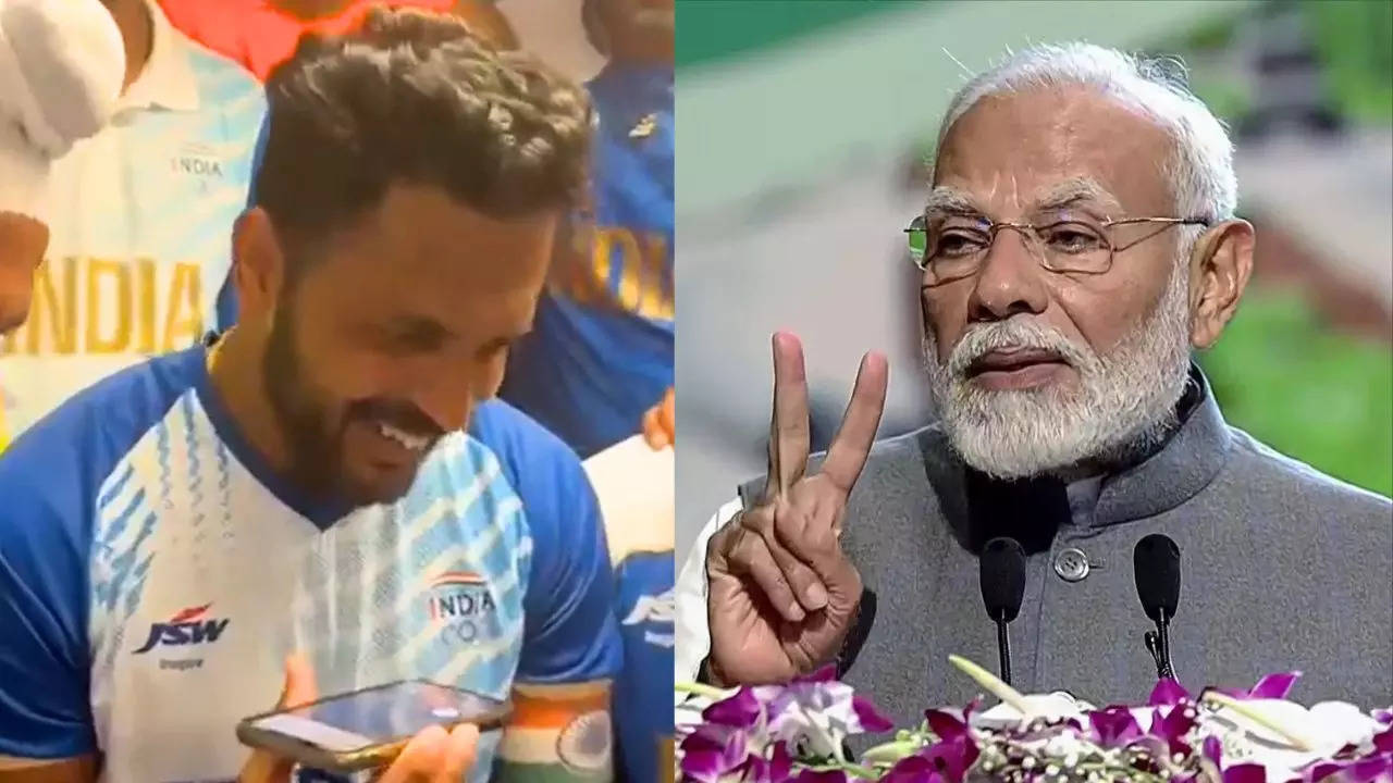 Watch: PM Modi’s call evokes laughter after Oly bronze