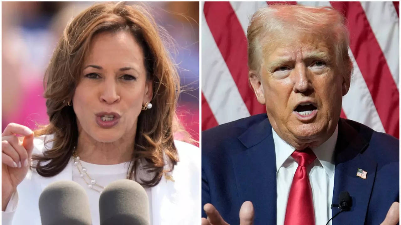 Polls look bleak for Trump with gender chasm as he boasts he’s better looking than Kamala