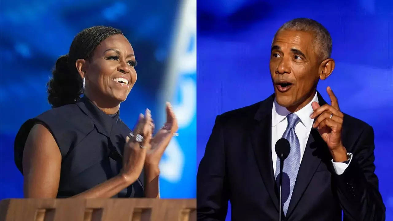 Michelle, Barack take down Trump and talk up Kamala