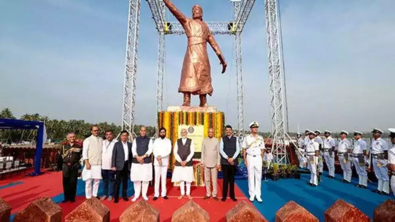 ‘A pretense’: Oppn on PM Modi’s apology over Shivaji statue collapse in Maharashtra