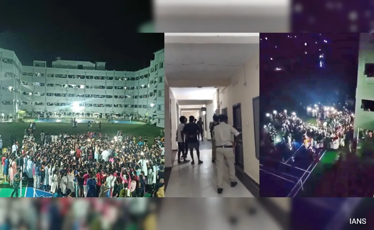 Students vs Police Over “Hidden Camera” In Girls’ Toilet Of Andhra College