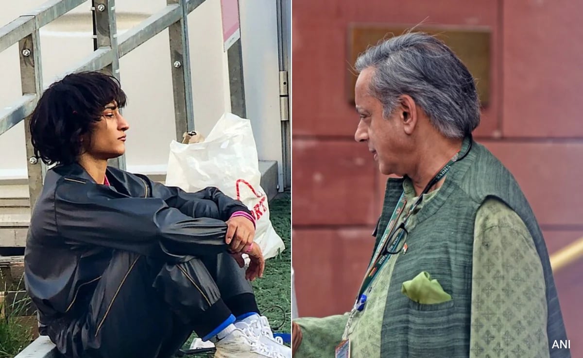 “Tired Of…”: Shashi Tharoor As Vinesh Phogat Retires After Olympics Exit