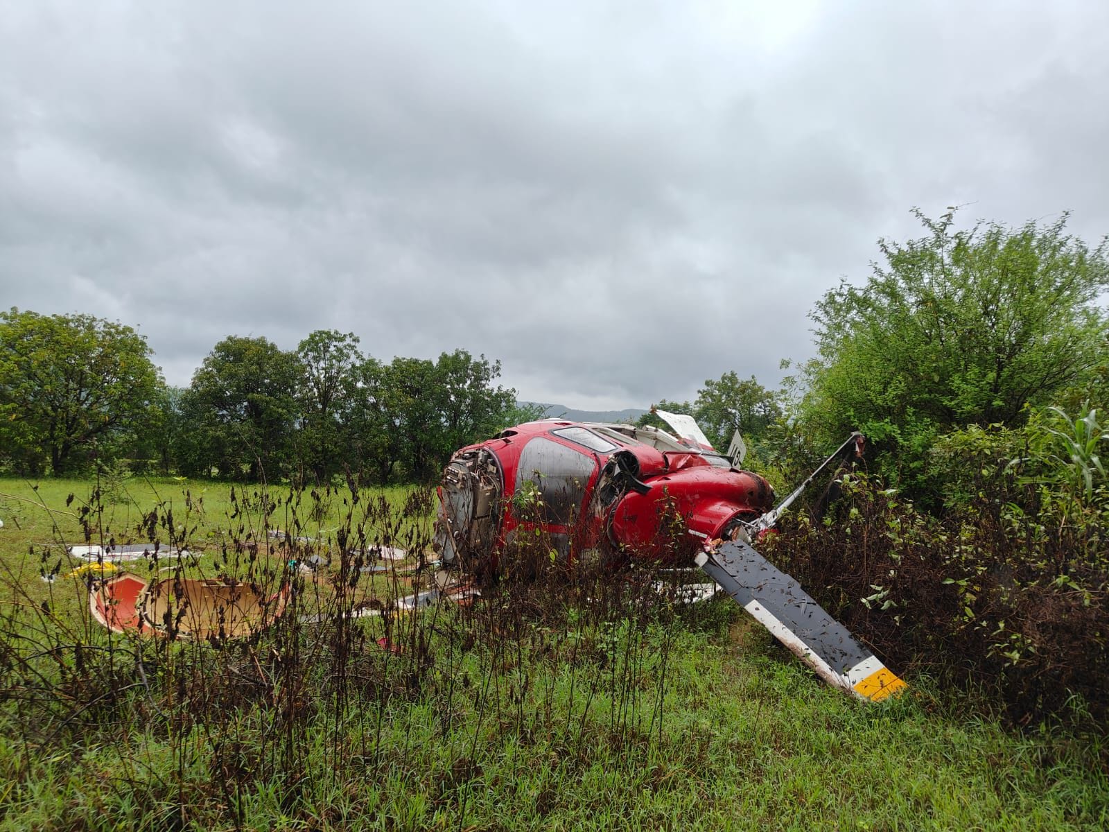 Helicopter With 4 On Board Crashes Amid Heavy Rain In Pune