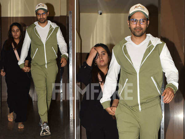 Pictures: Varun Dhawan and Natasha Dalal get clicked on a movie date