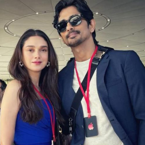Aditi Rao Hydari and her fiancé Siddharth pose for romantic PICS; fans say ‘Made for each other’