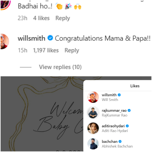 New parents Deepika Padukone-Ranveer Singh receive heartfelt wishes from Will Smith; ‘Congratulations Mama and Papa’