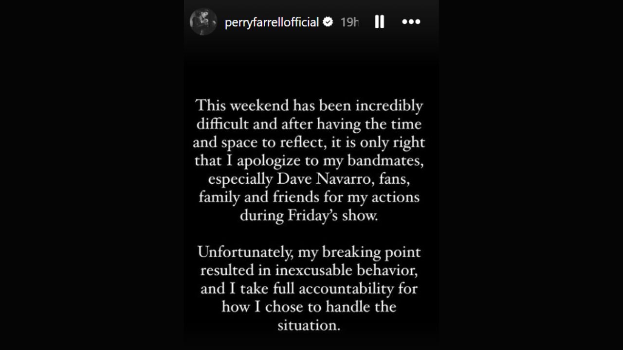 Jane’s Addiction’s Reunion Tour Comes to an Abrupt End After Onstage Fight Between Members; ‘We Have No Choice but To…’