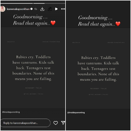 Kareena Kapoor’s morning wisdom about not ‘failing’ as a mother is the motivation every woman needs: ‘Babies cry. Toddlers have…’