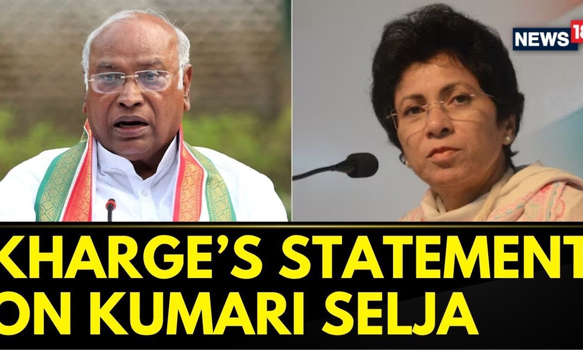 Kharge On Kumari Selja: “She’s A Senior Leader, Loyal To Congress, No Advice Needed From BJP |News18