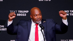 Republican governor candidate treated for burns after ‘campaign incident’