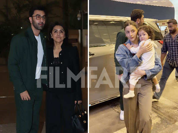 Watch: Alia Bhatt Ranbir Kapoor and Raha jet off for a holiday