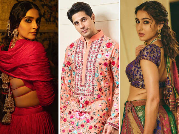 Photos: Sonam Sara and more shine in chic outfits at Ambaniâs Ganpati puja