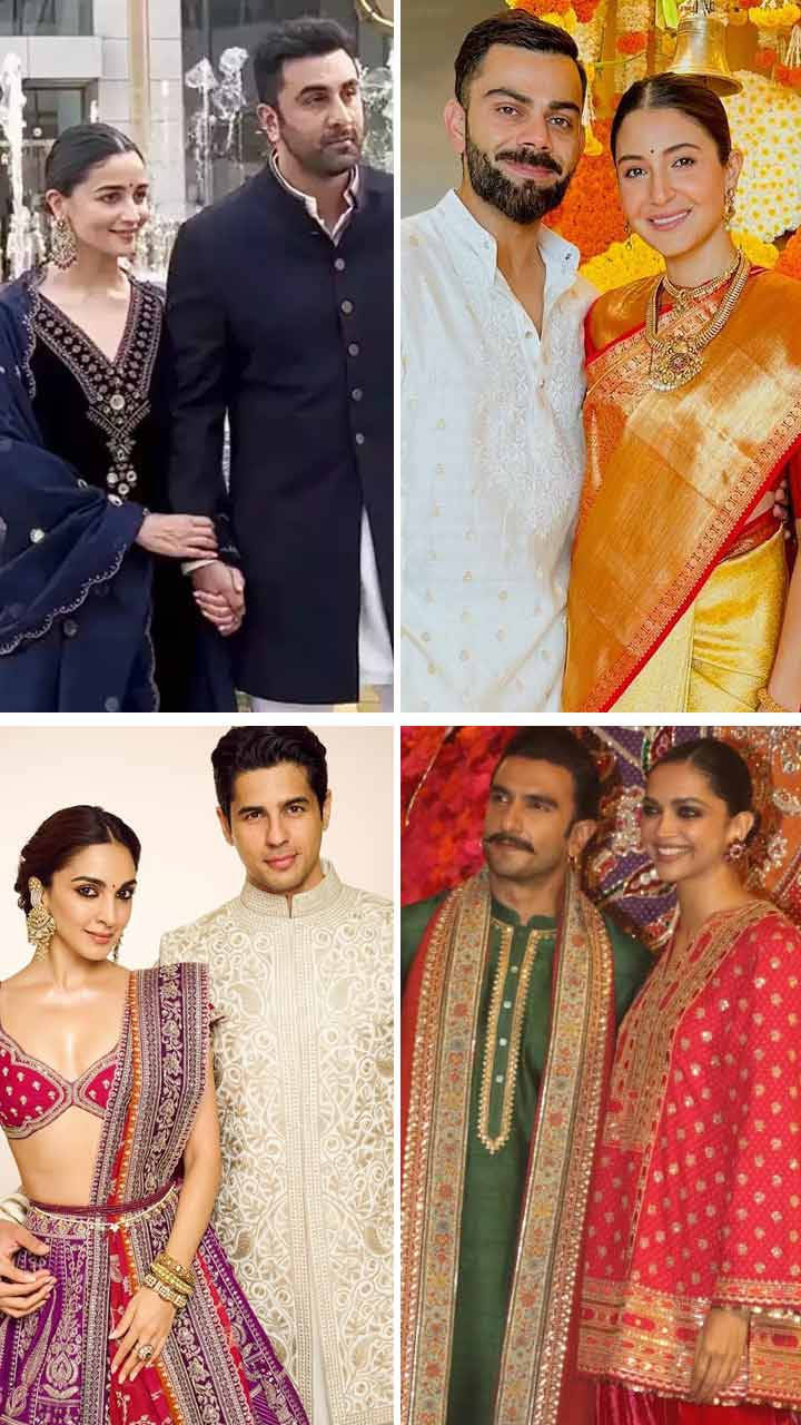 Bollywood couples acing ethnic outfits