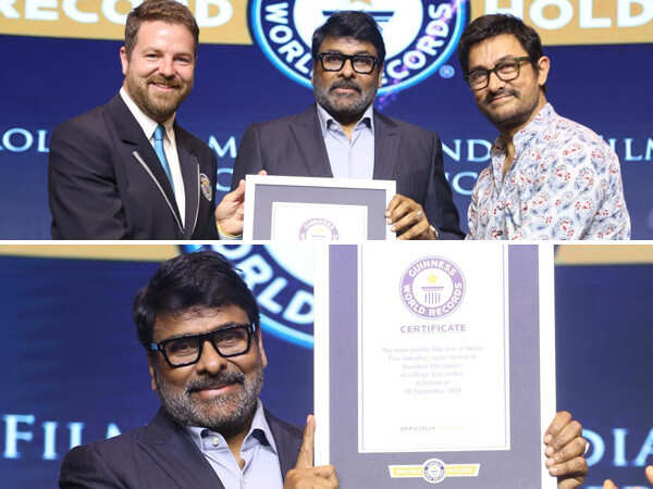 Guinness World Records honours Chiranjeevi as a prolific Indian film star