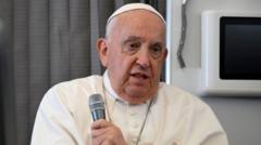 Pope urges Catholics to pick ‘lesser evil’ between Trump and Harris