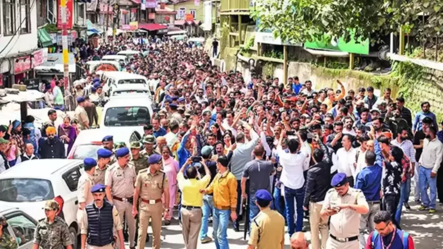 Protests erupt over alleged illegal mosque in Shimla