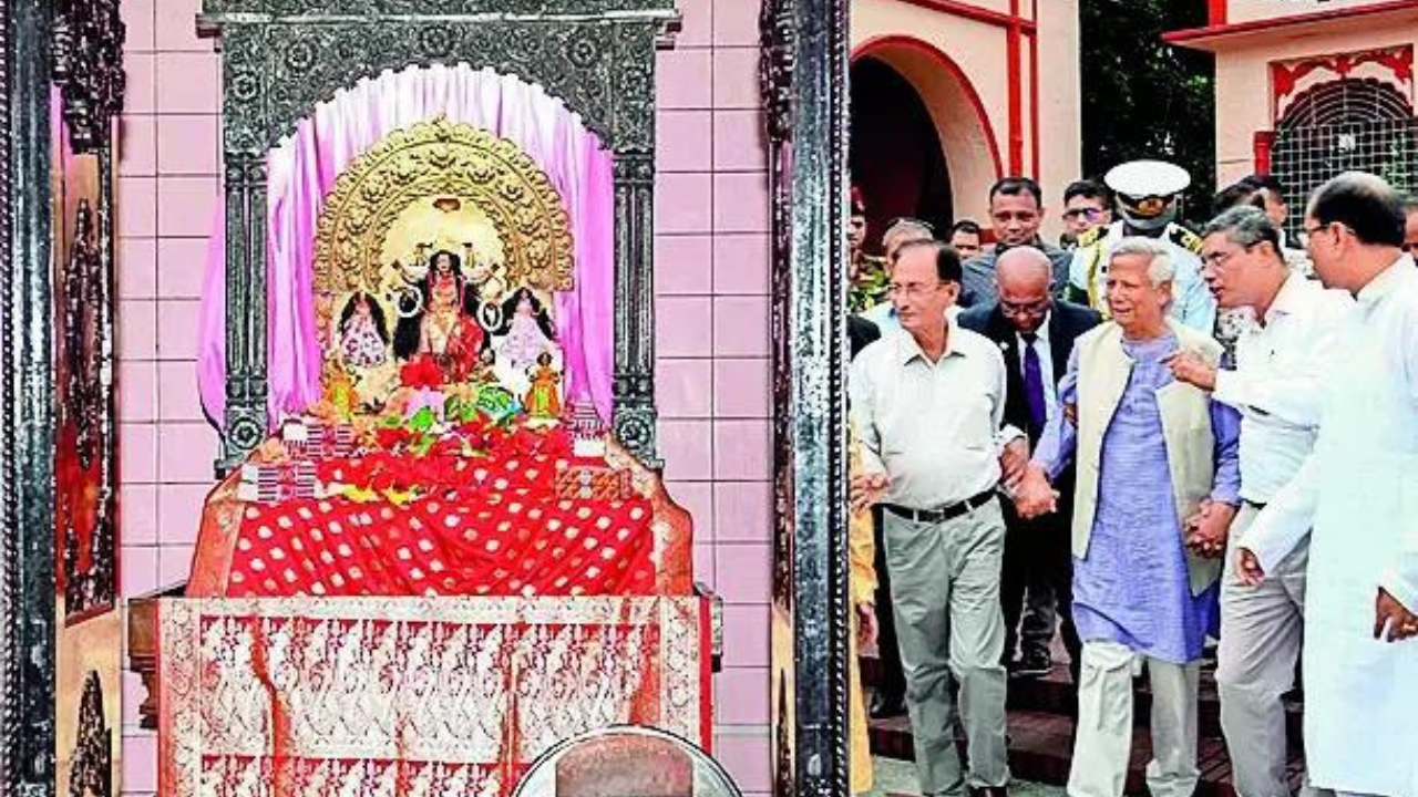 Bangladesh ‘urges’ pause in Durga puja activities during azaan, namaaz