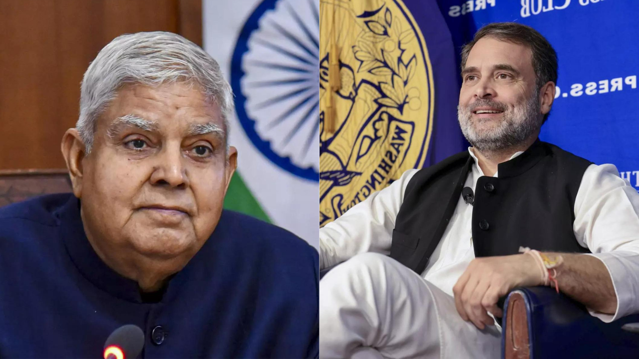 ‘No accolades for …’: Dhankhar intensifies attack over Rahul’s remarks in US