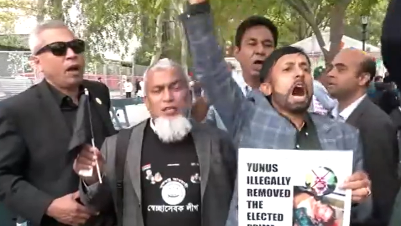 ‘Hindu killer’: Protest in New York against Bangladesh interim chief Yunus