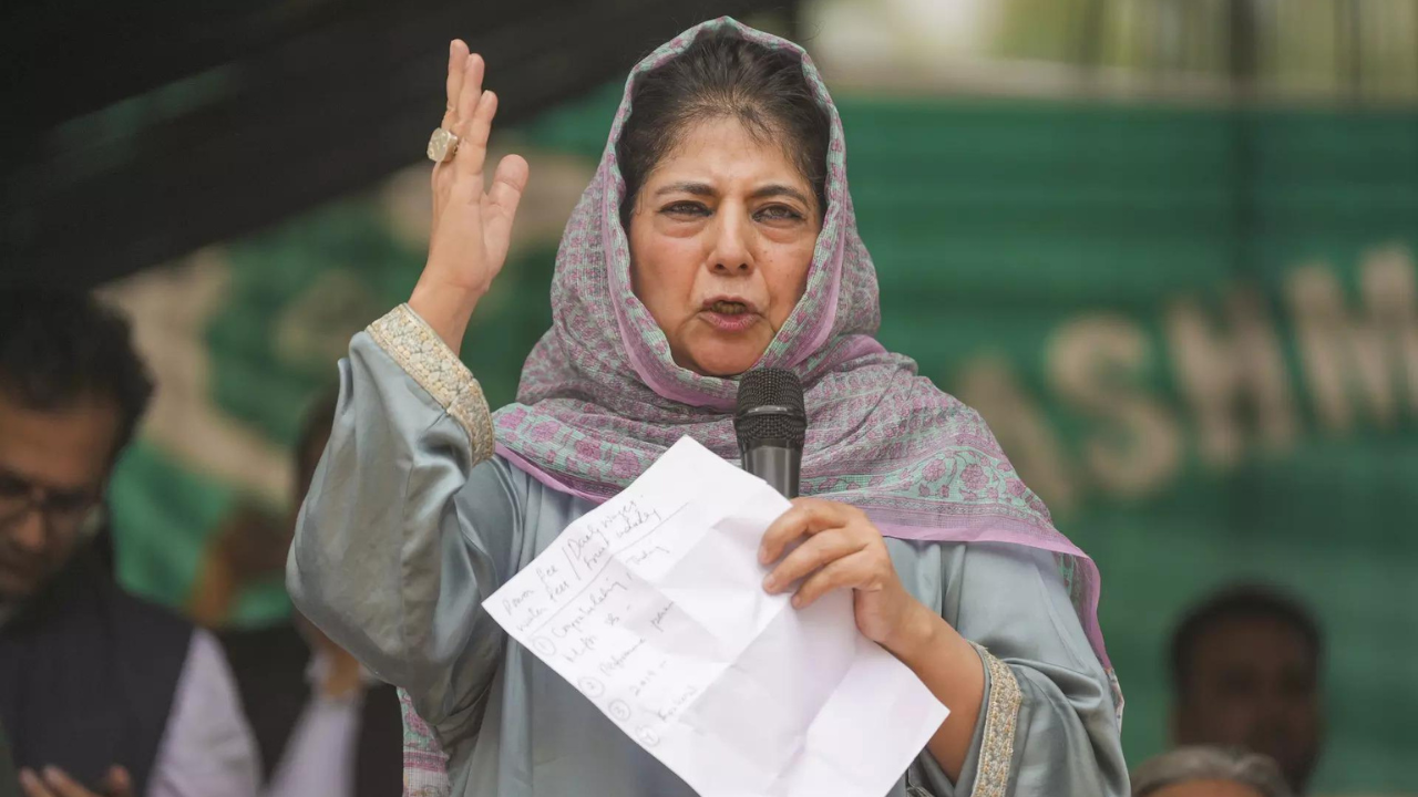 Mehbooba Mufti cancels campaign for a day after Hezbollah leader’s death