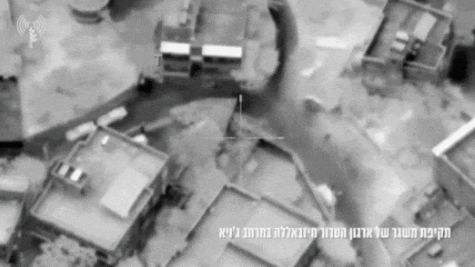 Footage shows how Israel carried out raids on ‘dozens’ of Hezbollah targets