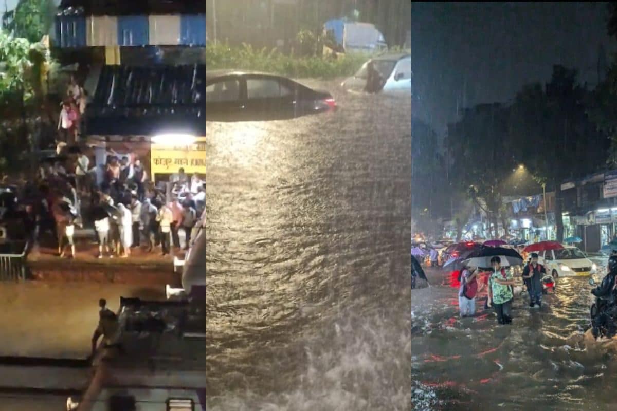 Mumbai Drowns In Downpour; Netizens Share Visuals of Submerged Cars, Water In Homes