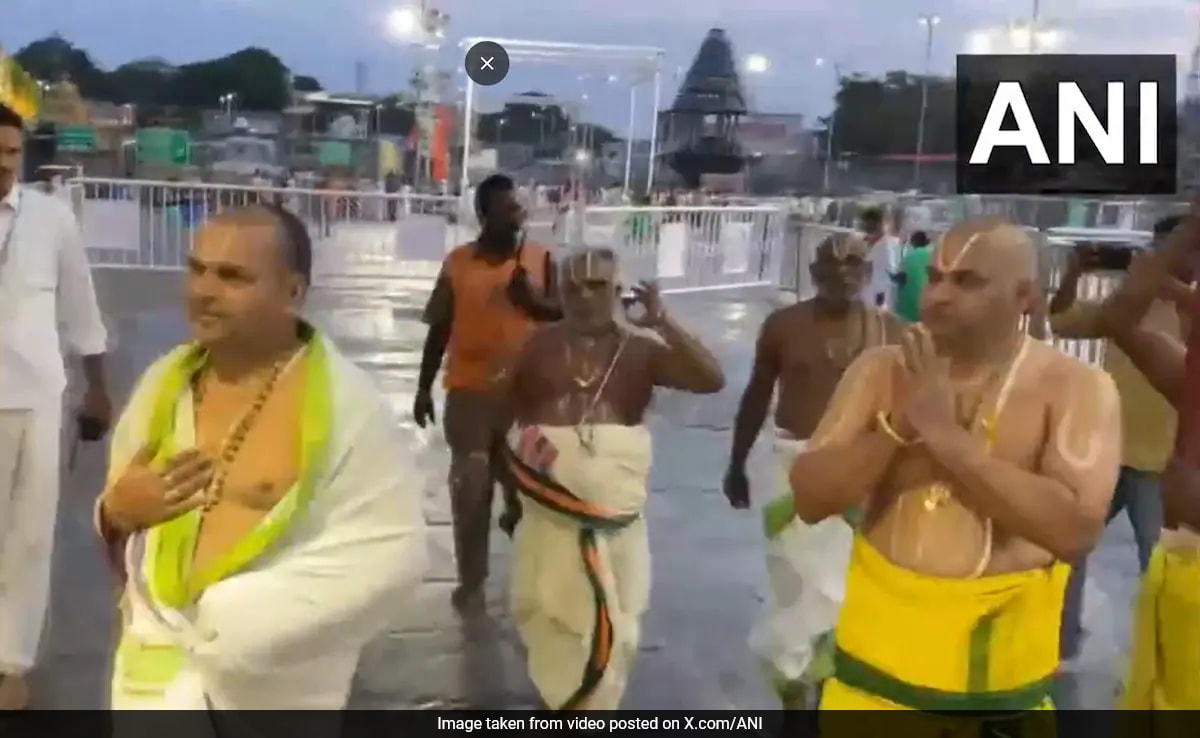 Tirupati Temple ‘Purified’ Amid Row Over Animal Fat In Ghee For Laddoos