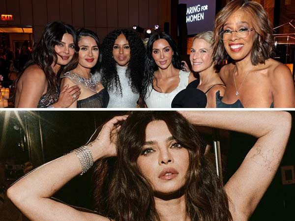 Pics: Priyanka Chopra Jonas stuns in black poses with Salma Hayek and more